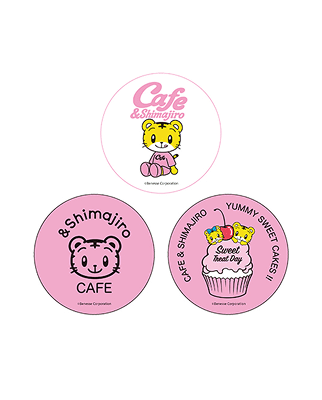 Cafe & Shimajiro スティッカー (3枚組)