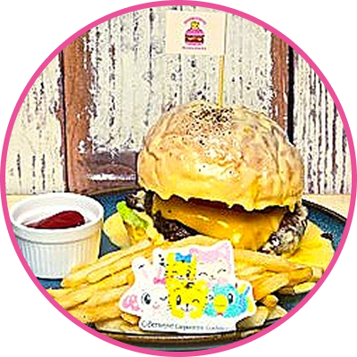 チーズメルトバーガー & Shimajiro