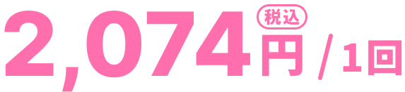 2,074円（税込）/1回