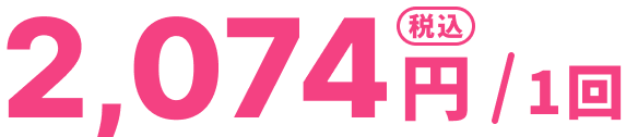 2,074円（税込）/1回