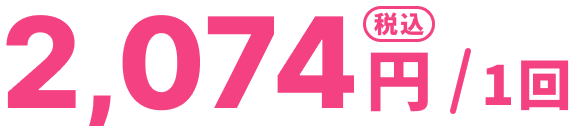 2,074円（税込）/1回