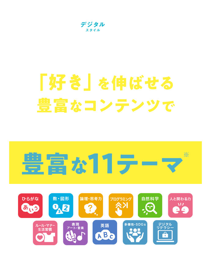 2025年度開講〈ほっぷ〉〈すてっぷ〉デジタルスタイルなら「好き」を伸ばせる豊富なコンテンツでお子さま一人ひとりの可能性を広げます！