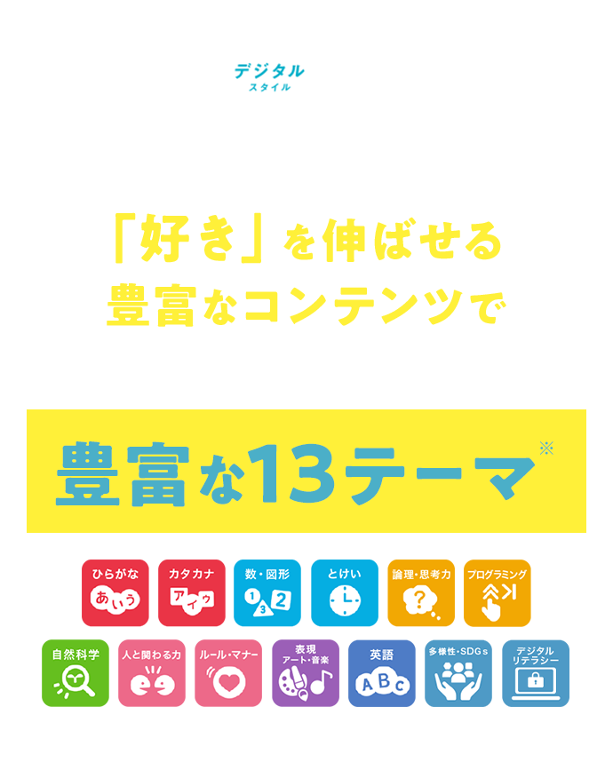 2025年度開講〈ほっぷ〉〈すてっぷ〉デジタルスタイルなら「好き」を伸ばせる豊富なコンテンツでお子さま一人ひとりの可能性を広げます！