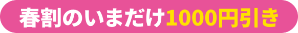 春割のいまだけ1000円引き