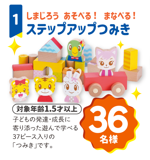 しまじろう あそべる！ まなべる！ステップアップつみき
