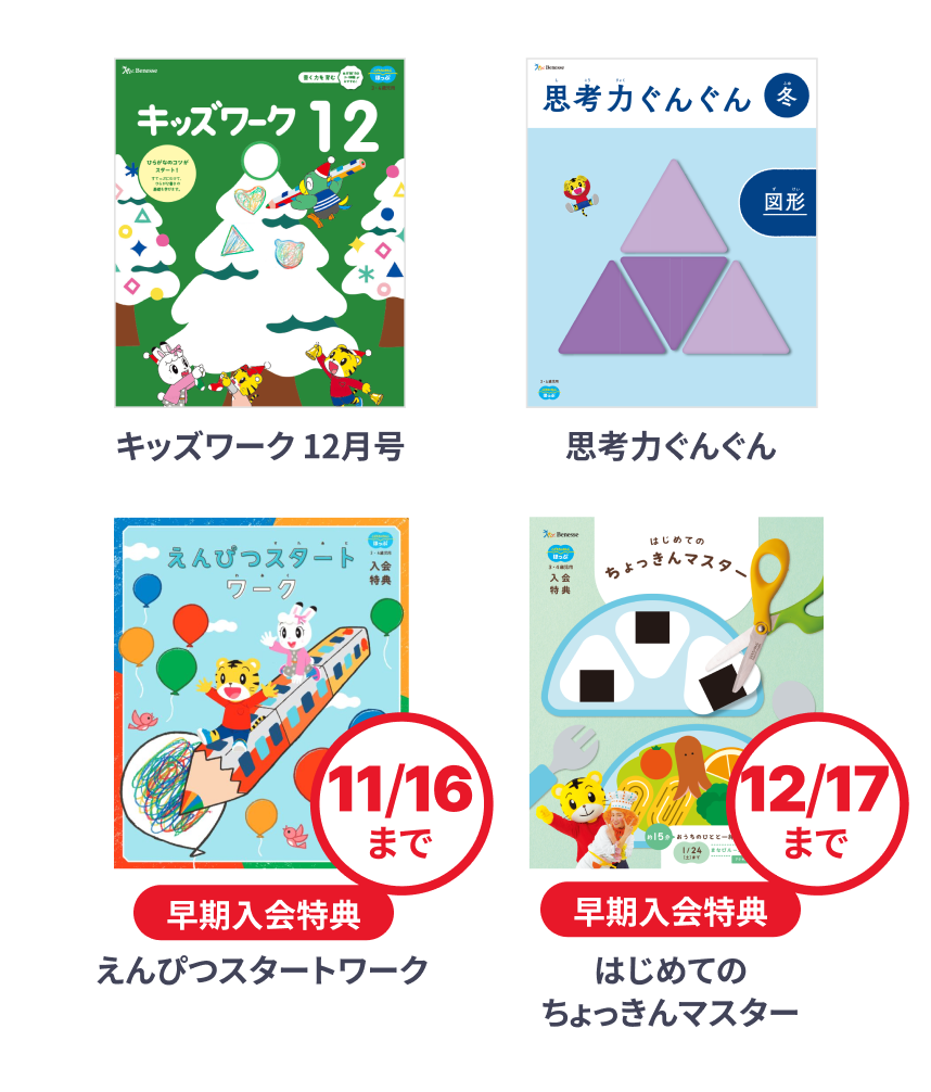 年少さんに必要な力をバランス良く伸ばせる！