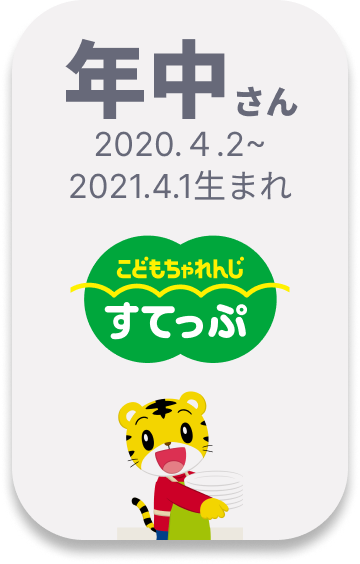 こどもちゃれんじ すてっぷ 年中さん向け 2020.4.2~2021.4.1生まれ