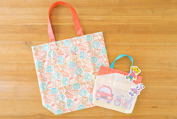 【数量限定】しまじろう＆みみりん親子で一緒にお買いものバッグ