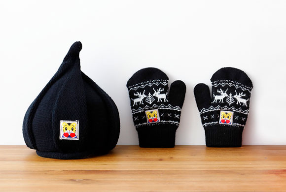 とんがりニット帽＆ミトン