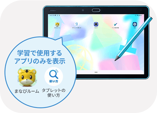 専用HOME画面で学習に集中できる