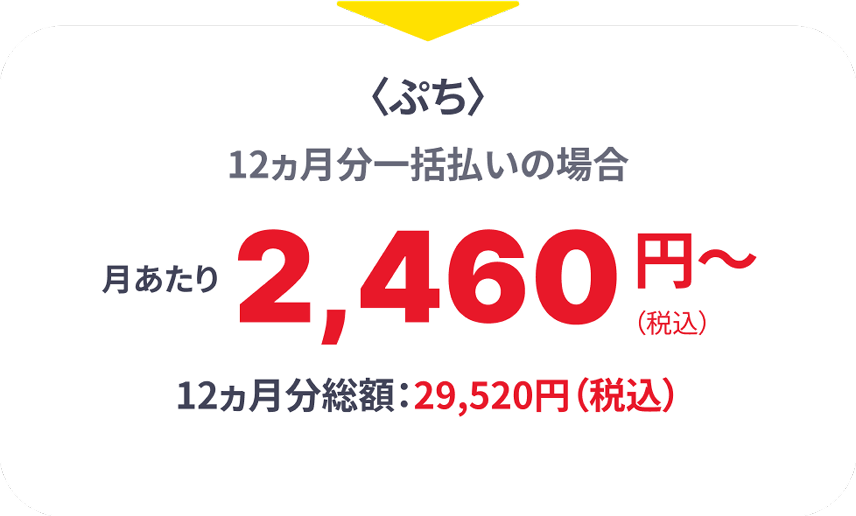ぷち一括払いの場合