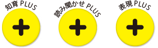 知育PLUS、読み聞かせPLUS、表現PLUS