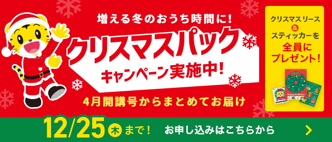 クリスマスパックキャンペーン実施中！