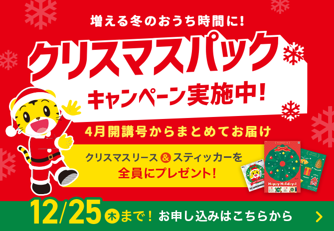 クリスマスパックキャンペーン実施中！