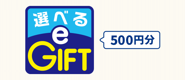 選べるe-GIFT 500円分