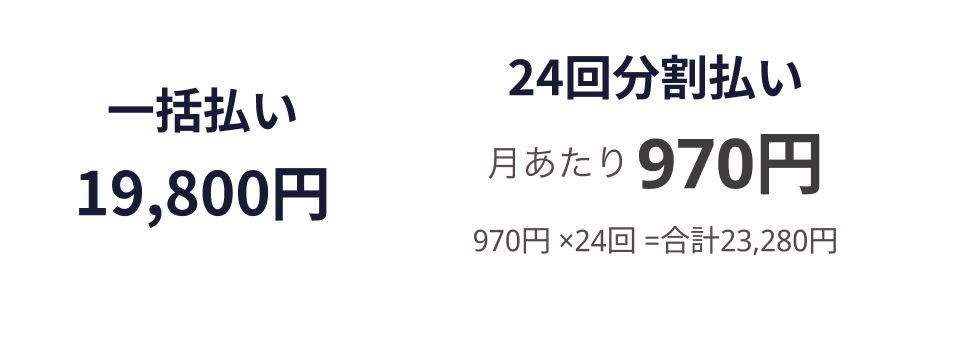 おすすめ12ヶ月分一括払い2460円
